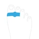 Гелевые межпальцевые перегородки кольцевые Foot Morning Duosafe - изображение 3