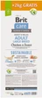 Сухий корм для собак Brit Care Dog Sustainable Adult Large Breed 12+2 кг - курка та комахи (172661) - изображение 2