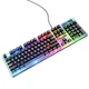 Комплект провідний KB+Mouse HOCO GM18, USB, RGB підсвічування, (Eng/Pyc), Black/White, Box - изображение 3