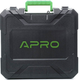 Перфоратор аккумуляторный Apro SDS-Plus 1.5 Дж аккумулятор Li-ion 20 В 2 Ач LED подсветка 2 режима 900 об/мин 5200 уд/мин реверс кейс (000076584) - изображение 13