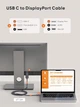 ​Кабель CableCreation CD0757 Type-C to DisplayPort 1.4 Black - изображение 4