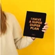 Планер Orner I have a super duper plan, черный (orner-1486) - изображение 3