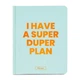 Планер Orner I have a super duper plan, бірюзовий (orner-1485) - зображення 1