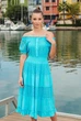 Летнее платье Fresh Cotton 23F-839/7 C 46(L) Голубой - изображение 2