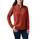 Термореглан жіночий 5.11 Tactical Women's Stratos 1/4 Zip Ox Blood XL (62417-469) - зображення 1