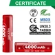 Аккумулятор литий-ионный 18650 Vapcell INR18650 N40, 4000mAh, 10A, 4.2/3.6/2.5V, Red - изображение 5