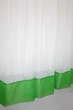 Гардина арка на кухню VR-Textil № 110к белый с темно-салатовым 280х170 см (52-0239) - изображение 5