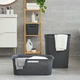 Кошик для білизни з кришкою Rotho Brisen 50l сірий - зображення 6