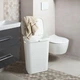 Корзина для белья с крышкой Rotho Country 55l белый - изображение 6