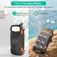 Портативне зарядне Solar Power Bank with LED light 20000mAh PN-W20S IPX4 2xUSB/Type-C 18W/3A PD/QC Qi - зображення 5