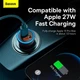 Автомобильное зарядное устройство Baseus CGJM000113 Gold Contactor Max Dual Fast Charger Car Charger 1USB/1Type-C, QC/PD, 60W/3A| - изображение 10