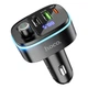 Адаптер автомобильный Hoco Fast car BT FM transmitter E62 |2USB/1Type-C, TF/U Disk, 20W/3A, QC/PD| черный - изображение 5