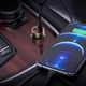 Адаптер автомобильный Hoco Type-C to Lightning Cable Blue whale Car charger set Z46A |1USB/Type-C, PD/QC, 30W/3A| серый - изображение 4