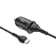 Адаптер автомобильный Hoco Type-C Cable Mighty single port Car charger Z43 |1USB, 3A, QC, 18W| черный - изображение 2