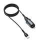 Адаптер автомобильный Hoco Type-C Cable Mighty single port Car charger Z43 |1USB, 3A, QC, 18W| черный - изображение 3