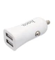 Адаптер автомобильный Hoco Lightning cable Z12 |2USB, 2.4A| белый - изображение 1