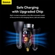 Адаптер автомобільний Baseus Golden Contactor Pro Triple Fast Charger Car Charger |1USB/2Type-c, PD/QC, 65W/3A| сірий - зображення 10