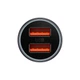 Адаптер автомобильный Baseus Golden Contactor Max Dual Fast Charger Car Charger |2USB, QC/PD, 60W/3A| серый - изображение 3