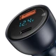 Адаптер автомобільний Baseus Particular Digital Display QC + PPS Dual |1USB/1Type-C, 5A/65W, QC/PD (CCKX-C0A) чорний - зображення 2
