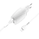 Адаптер сетевой Hoco Lightning Cable Max energy C78A |2USB, 2.4A| белый - изображение 1