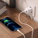 Адаптер сетевой Hoco Briar dual port charger N8 |2USB, 2.4A| (Safety Certified) белый - изображение 4