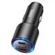 Адаптер автомобільний Hoco Clear way dual port PD Car charger NZ3 |2Type-C, 40W/3A, PD/QC| чорний - зображення 3