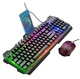 Набор Мышь и клавиатура Gaming Illuminated keyboard and mouse set DI16 (Ru/En) черный - изображение 1