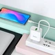 Адаптер сетевой HOCO Type-C to Type-C cable rapido charger set C80A |1USB/1Type-C, QC/PD, 20W, 3A| белый - изображение 8