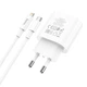Адаптер сетевой HOCO Type-C to Lightning Cable Metro single port charger set C94A |1Type-C, 20W/3A, PD/QC| белый - изображение 4