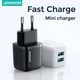 Адаптер сетевой JOYROOM Mini dual Port smart fast charge L-2A121 |2USB, 2.4A| черный - изображение 3