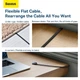 Кабель Baseus high Speed Six types of RJ45 Gigabit network cable (flat cable) |1M| чорний - зображення 9