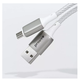 Кабель Charge\OTG Proove Dense Metal Type-C to Type-C 60W 2.4A 1m White CCDM60002202 - изображение 2