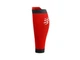 Гетры компрессионные Compressport R2 3.0, T1, обхват 30-34 см, красно-черные - изображение 2