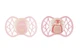 Парные пустышки симетричной формы Nuvita Air55 Explorer 0m+ медвежонок/пингвин Розовый (NV7067GF) - изображение 1