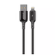 Кабель Charge\OTG Proove Dense Metal USB to Lightning 2.4A 1m Black - изображение 1