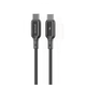 Кабель Charge\OTG Proove Flex Metal Type-C to Type-C 100W 2.4A 1m Black CCFM60002201 - изображение 1