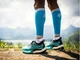 Гетры компрессионные Compressport R2 3.0, T1, обхват 30-34 см, сине-серые - изображение 5