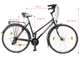 Велосипед ХВЗ 28″ Турист F-8711 WА Cталь 21 Чорний - зображення 13