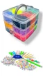 Великий 3х ярусний набір резинок для браслетів Fashion loom bands Euro 10000 - зображення 1