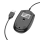 Дротова Миша BOROFONE BG10 з підсвічуванням |USB, 1.5M, 1000dpi| Мишка для ПК та Ноутбуків | Чорна - зображення 5