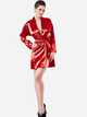 Podomka DKaren Housecoat Agnes 2 2XL Red (5901780643928) - obraz 1