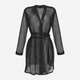 Podomka DKaren Housecoat Aisha S Black (5900652521005) - obraz 3