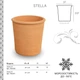 Вазон Terraneo Stella круглий 27x27 см теракотовий ( 700131) - изображение 8