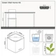 Розумний вазон Lechuza Green Wall Home Kit Color прямокутний 40 см (48 x 15 x 14 ) сірий (13399) - зображення 3