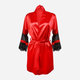 Podomka DKaren Housecoat Beatrice L Red (5903251396449) - obraz 1