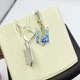 Сережки серебряные "Тризуб.Колосок" 3,79 г - изображение 5