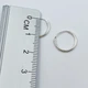 Сережки-кільця срібні d=12mm 0,4г - зображення 4