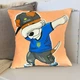 Подушка патріотична 3D "Пес Патрон Вірний оберіг України" 2710_E 12745 50х50 см оранжева 4572577 - зображення 1