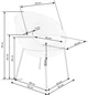 Стильний м'який стілець для їдальні K-482 Halmar 61x78x59 (V-CH-K482-KR) 149281 - зображення 2