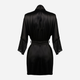 Podomka DKaren Housecoat Clarisse XL Black (5903251394599) - obraz 2